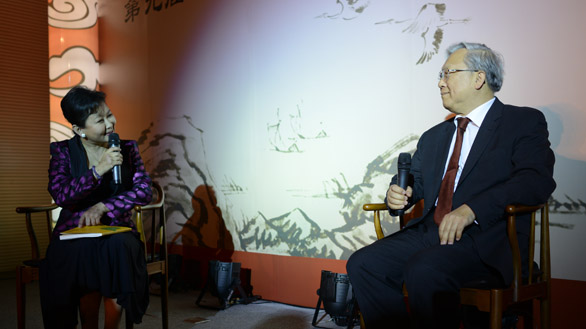 獲獎(jiǎng)作者、著名科學(xué)家路甬祥接受采訪