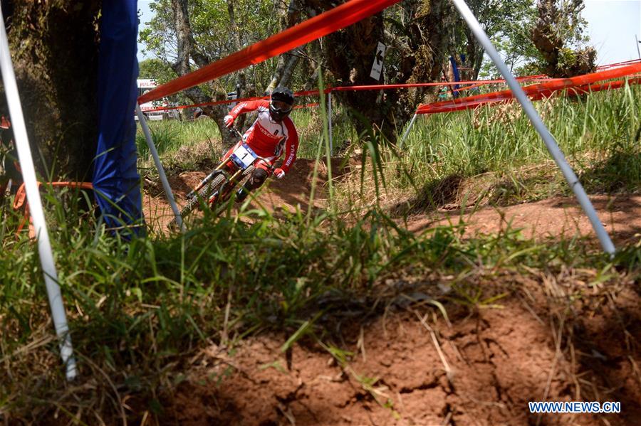 (SP)-INDONESIA-SUBANG-ASIAN GAMES 2018-MEN&rsquo;S DOWN HILL-MEDALS