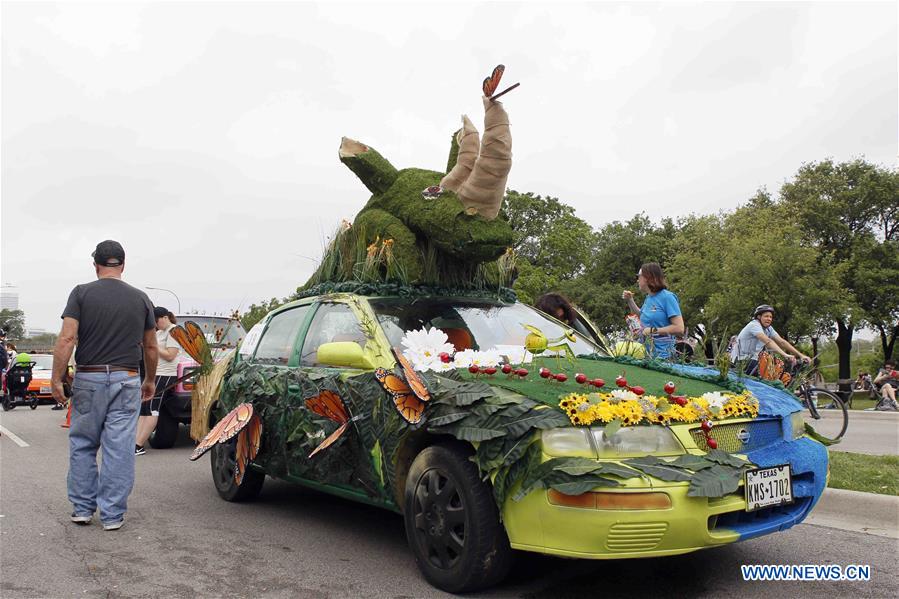 U.S.-HOUSTON-CAR-PARADE