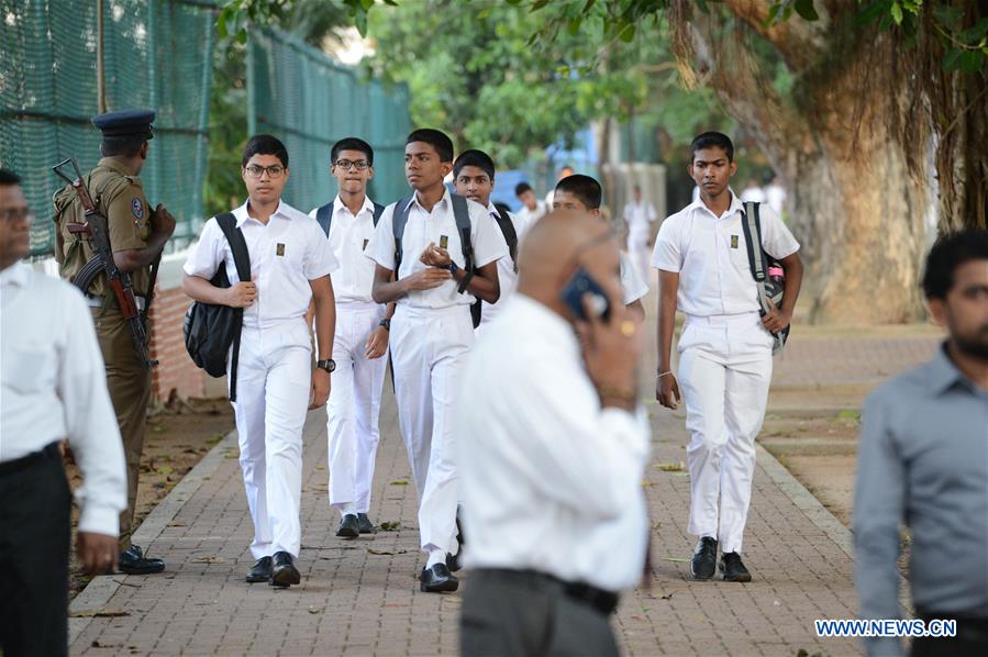 SRI LANKA-COLOMBO-SCHOOL-REOPENING AFTER EASTER ATTACKS