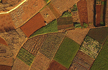 Rural view of southwest China's Xundian