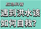 汛期來臨，遇到洪水險情如何自救？