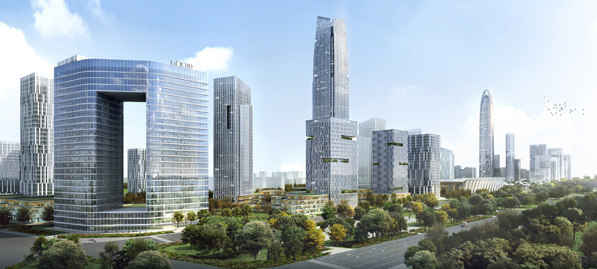中央商務(wù)區(qū)金融商務(wù)北區(qū)將以5A甲級寫字樓聚集為群，南區(qū)將建設(shè)多功能為一體的綜合城市化辦公區(qū)域