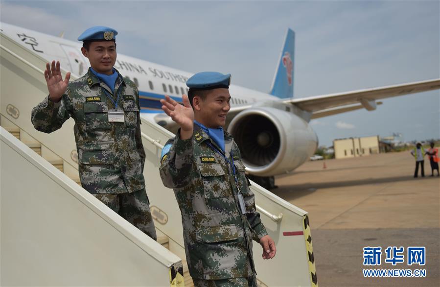 （國際）（2）中國駐南蘇丹維和步兵營受傷戰(zhàn)士姚道祥、吳樂重返戰(zhàn)位