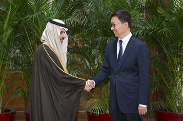 韓正集體會(huì)見阿拉伯、伊斯蘭國(guó)家外長(zhǎng)聯(lián)合代表團(tuán)