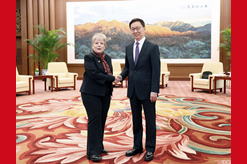 韓正會(huì)見墨西哥外長(zhǎng)巴爾塞納