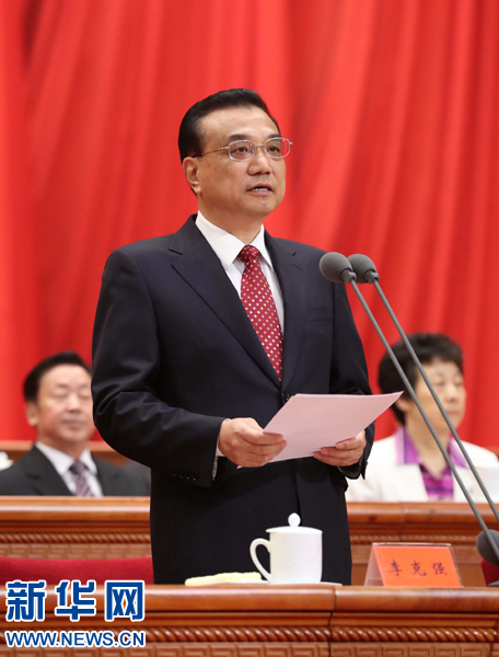 8月1日，慶祝中國人民解放軍建軍90周年大會在北京人民大會堂隆重舉行。中共中央政治局常委、國務院總理李克強主持大會。新華社記者 劉衛(wèi)兵 攝