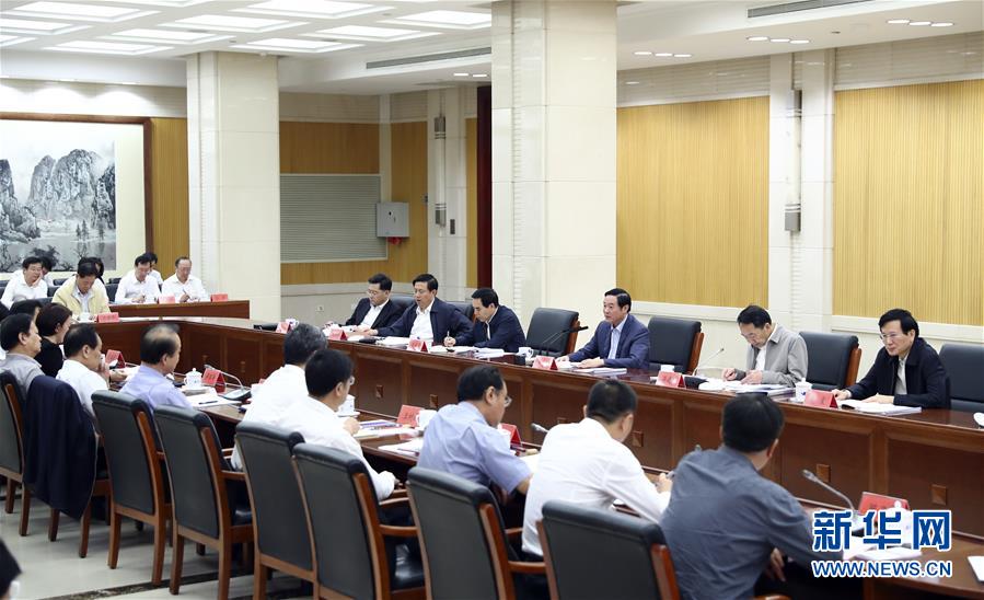 9月21日，中宣部在北京召開中央媒體駐外機構(gòu)外宣工作座談會。中共中央政治局委員、中央書記處書記、中宣部部長劉奇葆出席座談會并講話。新華社記者 謝環(huán)馳 攝 