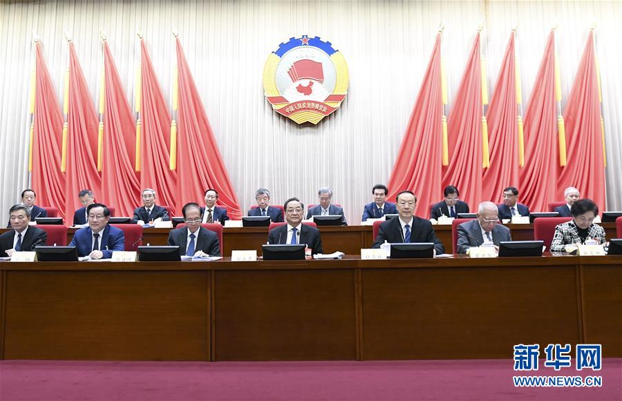 1月22日，政協(xié)第十二屆全國委員會常務委員會第二十四次會議在北京開幕。全國政協(xié)主席俞正聲出席開幕會。 新華社記者 燕雁 攝