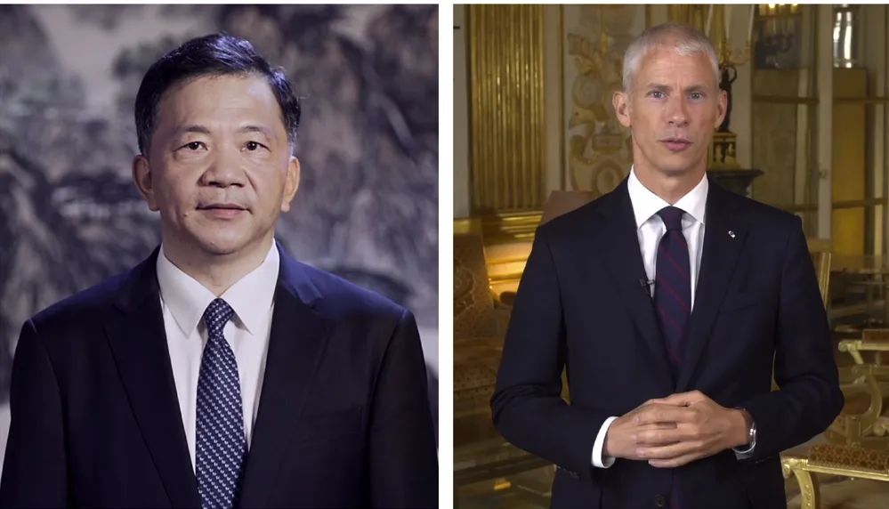 中宣部副部長，中央廣播電視總臺臺長、  總編輯慎海雄與法國文化部部長弗蘭克&middot;里斯特  共同宣布項目啟動