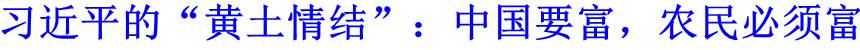 習(xí)近平的&ldquo;黃土情結(jié)&rdquo;：中國(guó)要富，農(nóng)民必須富