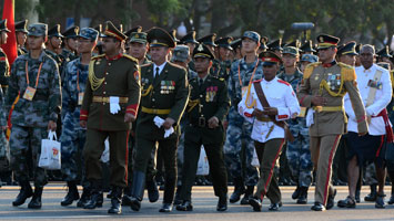 外軍方隊(duì)、代表隊(duì)準(zhǔn)備集結(jié)