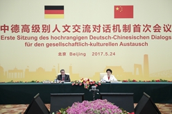 劉延?xùn)|主持中德高級(jí)別人文交流對(duì)話(huà)機(jī)制首次會(huì)議