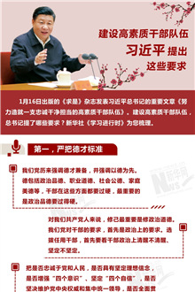 建設(shè)高素質(zhì)干部隊伍，習近平提出這些要求