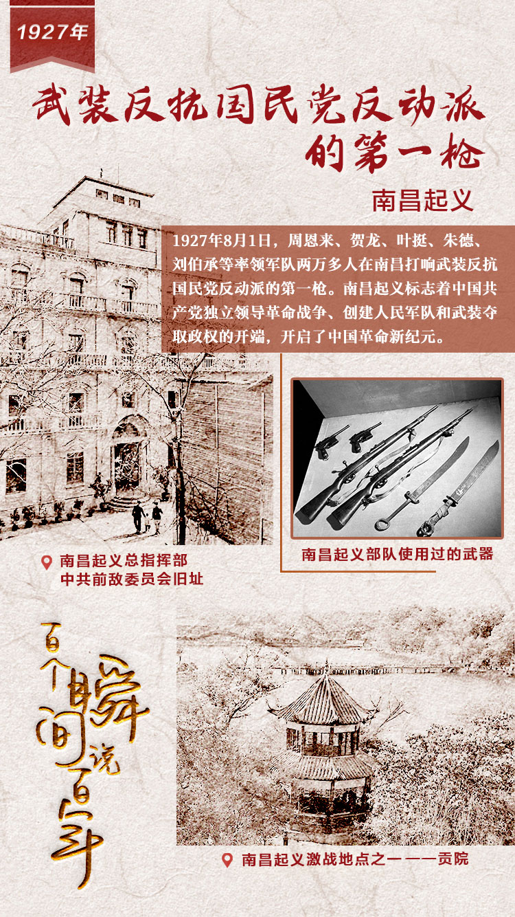 1927，武裝反抗國民黨反動派的第一槍