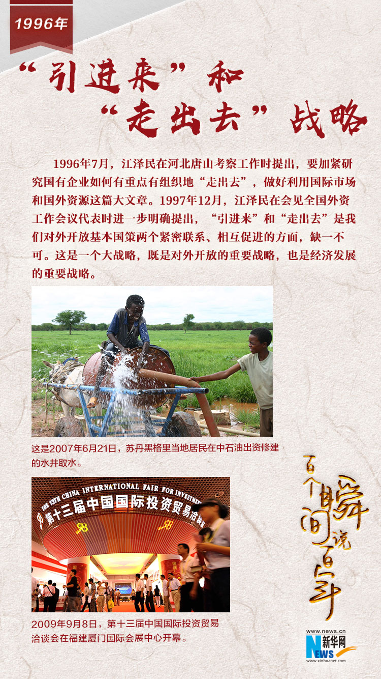 1996，&ldquo;引進來&rdquo;和&ldquo;走出去&rdquo;戰(zhàn)略