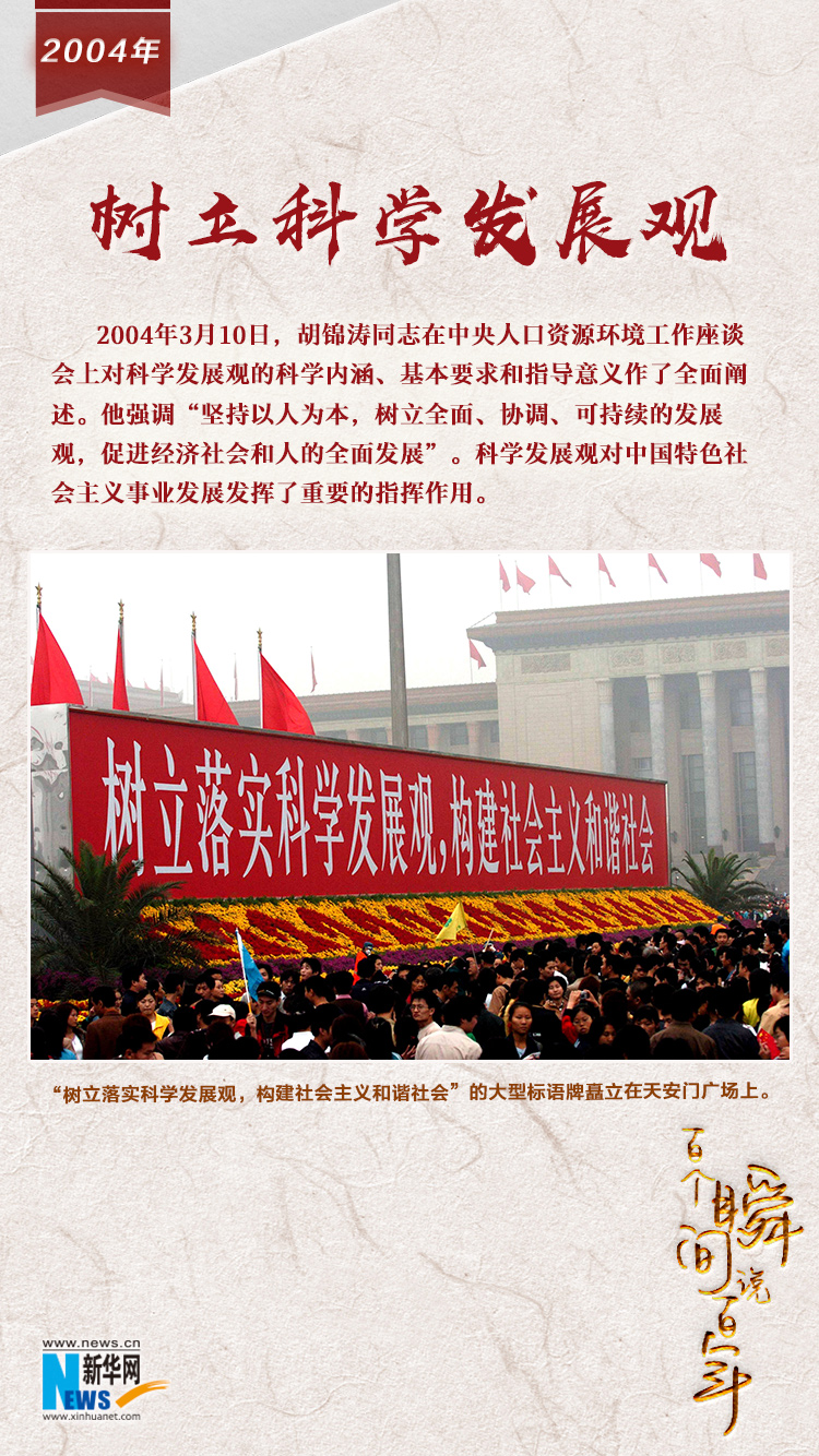 2004，樹立科學(xué)發(fā)展觀