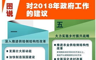 [兩會&middot;政府工作報(bào)告]圖說對2018年政府工作的建議