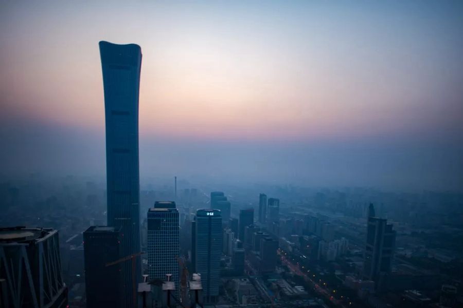 這就是今天早上的北京！