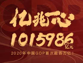 億兆一心！2020年中國GDP首次超百萬億！