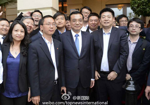 李克強(qiáng)：在非中企了解當(dāng)?shù)匚幕拍茉「?。圖片來源：&ldquo;新國際&rdquo;微博。