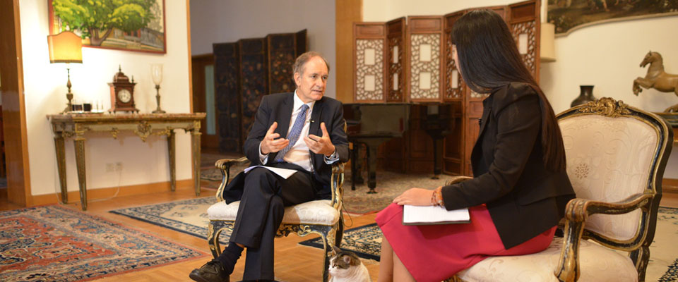 意大利駐華大使：期待中意合作更深入、更全面