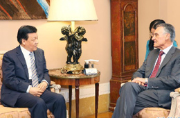 劉云山對(duì)葡萄牙進(jìn)行正式訪問(wèn)