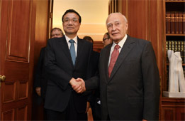 李克強:中國將希臘視為好朋友、好伙伴