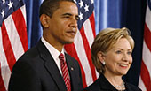 希拉里&ldquo;?；?rdquo;奧巴馬，現(xiàn)時而已？
