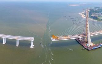 海南鋪前大橋主橋有望10月合龍 鋪前到?？趦H20分鐘