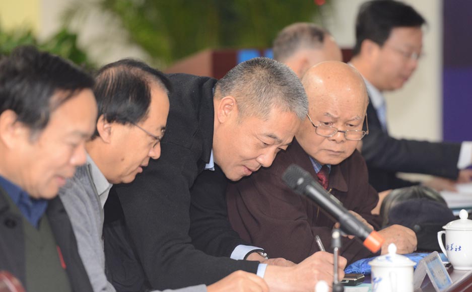 參加新華網(wǎng)2012&ldquo;縱論天下&rdquo;國際問題研討會(huì)的專家在交流